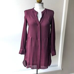 100% Silk - Wilfred Long Sleeve Midi Dress